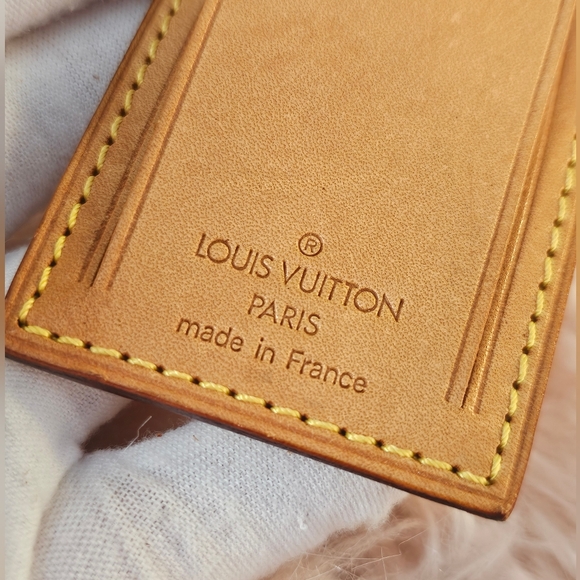 Louis Vuitton Set Vachetta Vintage Luggage Tag & Handle Strap X 2✨ - Picture 14 of 16